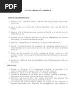 Plan de Comisión Aula de Medios