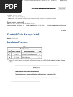 Crankshaft Main Bearings - Install: Desarmado y Armado