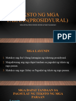 Teksto NG Mga Paraan (Prosidyural) : Mga Detalyeng Sunod-Sunod at May Kaisahan