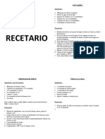 Recetario