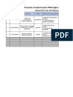 Registro de Interesados: Proyecto Transformación PMO Agile Banco Santander