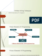 Module II Problem Solving Techniques: CDS101 Introduction To Computers