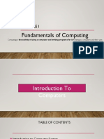 Fundamentals of Computing