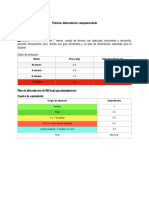 Caso Alimentación Complementaria