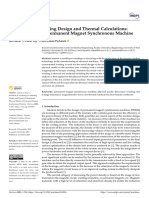 Machines: Challenges in Winding Design and Thermal Calculations: Physical Model of Permanent Magnet Synchronous Machine