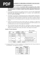 Note On Power Subsidy To Weaving Community in The State