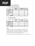 Recursos Comprometidos 6.1. Centro Ó Institución Responsable