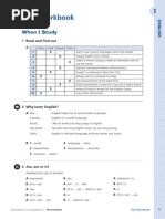 Facit Workbook: When I Study