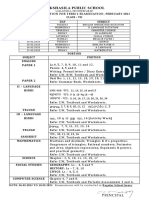 Takshasila Public School: English Paper 1