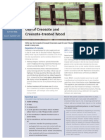 Use of Creosote and Creosote-Treated Wood: Guidance Note