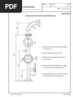 Dimensional Tolerances of Fabricated Pipes