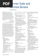 Carmen Suite and Carmina Burana: Terms Used in Percussion