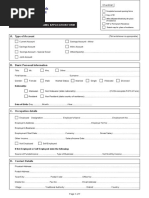 Personal Account Opening - Application Form - New - PDF 2019