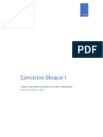 Ejercicios Bloque I