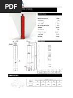 Front Type Telescopic Cylinder CODE: MC 1124: Specifications