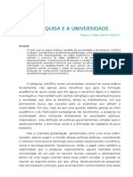 Texto Marcus Tadeu Daniel Ribeiro A Pesquisa e A Universidade