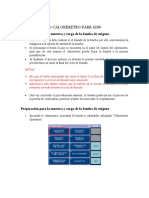 Manuel Se Uso Calorímetro Parr 6200: Preparación para La Muestra y Carga de La Bomba de Oxígeno