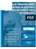 Plan de Intervención en Salud Bucal Según Nivel de Atención (7) - 1