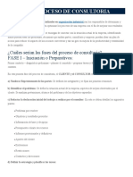 FASES DEL PROCESO DE CONSULTORIA - Preparativos