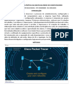 Relatório Da Aula Prática Da Disciplina Redes de Computadores