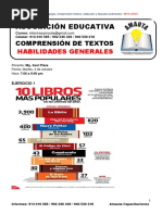 Comprensión de Textos - Martes 4 de Octubre Amauta