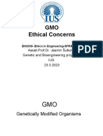 GMO Ethical Concerns: Assist - Prof.Dr. Jasmin Šutković Genetic and Bioengineering Programe IUS 23.3.2023