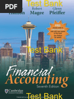 Financial Accounting, 7e by Pfeiffer, Hanlon, Magee 2023, Test Bank