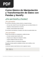 Curso Bsico de Manipulacin y Transformacin de Datos Con Pandas y NumPy