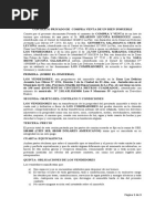 Contrato Privado de Compra Venta de Un Bien Inmueble