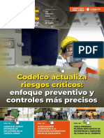 Codelco Actualiza Riesgos Críticos:: Enfoque Preventivo y Controles Más Precisos