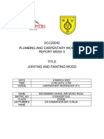 DCC20042 Plumbing and Carpentary Workshop Report Week 5