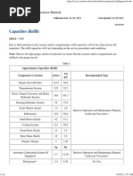 Capacities (Refill) : SMCS - 7560