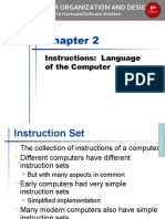 Instructions: Language of The Computer: The Hardware/Software Interface 5