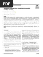 Pathogenesis of Preterm Birth Bidirectional Inflammation in Mother and Fetus