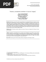 (Brida Et Al 2008) Turismo y Crecimiento Económico El Caso de Uruguay