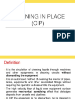 Cleaning in Place (CIP)