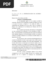 Camara Civil - Sala I: Vistos Y Considerando: I.-El Demandado Apeló El 1º de Octubre de 2020 La