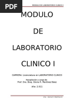 Modulo LABORATORIO CLINICO 1