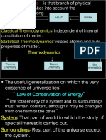 Classical Thermodynamics Statistical Thermodynamics Thermodynamics