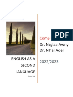 English As A Second Language: Compiled by