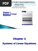 Math103 - Chapter 2 Systems of Linear Equations