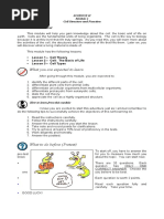 What You Are Expected To Learn: Science Ii Cell Structure and Function What This Module Is About