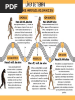 Gráfico Línea de Tiempo Timeline Por Años Progreso Con Fechas Marcadores de Colores y Versión A Un Color