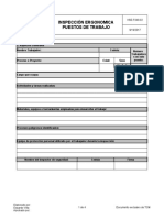 Inspección Ergonomica Puestos de Trabajo: HSE-F049-02 9/19/2017