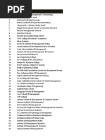 School and Collge Sample Data