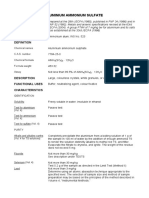 Aluminium Ammonium Sulfate Fao Criteria