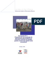 ... Estrategias de Intervención para Fortalecer La Inserción Social de Las Familias Puente... Capital Social Comunitario