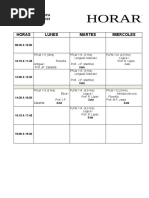 Horario Ped. Filosofía Primer Semestre 2023