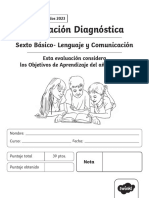 Evaluación Diagnóstica: Sexto Básico-Lenguaje y Comunicación