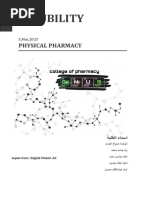 Solubility: Physical Pharmacy